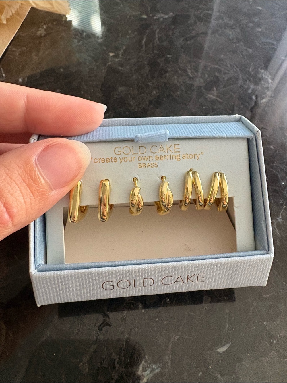 Gold Cake Earring Pack
